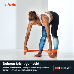 FLEXVIT-Chain-Stretchband-Schlaufen-Widerstandsband-Training-Functional-Band