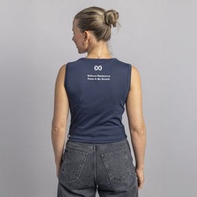 Top corto FLEXVIT (blu navy)